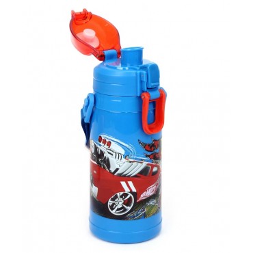 Hot Wheels 320ml Double Walled Sipper Bottle, Multi Color